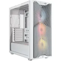 Corsair Midi Tower 3200D RS ARGB PC Case, Midi Tower, PC, Weiß, ATX, Mini-ATX, micro ATX, Stahl, Gehärtetes Glas, Multi