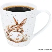 Ritzenhoff & Breker Ritzenhoff Kaffeebecher Bunny weiß 300 ml Porzellan Ostern Hase Eier Tee Tasse