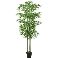 Furnicato Bambusbaum Künstlich 240 Blätter 80 cm Grün