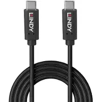 Lindy 36976, 1 m, USB C, USB C, USB 3.2 Gen 2x2, 20 Gbit/s, Schwarz