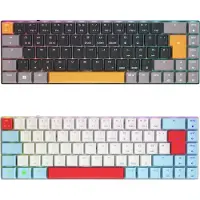 Cherry MX-LP 2.1 Compact Wireless, Kabellos, RF Wireless + Bluetooth, Mechanischer Switch, QWERTZ, RGB-LED, Schwarz