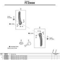 Shimano Rechte Kurbel FC-EN500