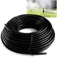 Markenlos Bewässerungsschlauch, Micro Drip Schlauch, Innendurchmesser 4 mm / Außendurchmesser 6 mm, schwarzes Versorgungsrohr, unter- und oberirdisch verlegbar (30 m)