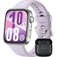 Huawei Watch Fit 4 Smartwatch mit FreeBuds SE 2 Fitness Tracker 5ATM wasserdicht Gesundheitsfunktionen bis zu 10 Tage Akku für Android iOS