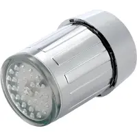 Fokelyi LED-Wasserhahn, farbwechselnder LED-Wasserhahn mit Temperatursensor, Küchenarmatur, Spülbeckenarmatur, Badezimmerzubehör