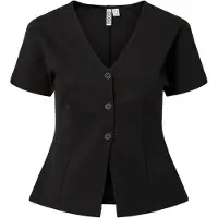 Pieces Pcgunhild Fitted Oberteil Mit Kurzen Ärmeln | Schwarz | XS
