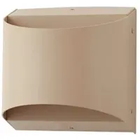 LINDBY LED-Außenwandleuchte Lenore, beige, Metall, 13,5cm