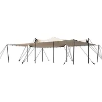 TOOLPORT Professional Stretchzelt 6x8m mit Aluminiumgestänge wasserdicht für Events und Outdoor Einsätze