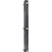 FA-Bausysteme Eckzaunpfosten Anthrazit Klemmplättchen Höhe: 630 mm