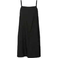 Pieces Pcpia Leinenmix Träger Midikleid | Schwarz | S