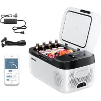 Vevor Kompressor Kühlbox 15 L,12/24V DC Elektrische Gefrierbox mit App-Steuerung
