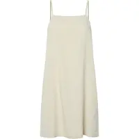 Pieces Pcpia Leinenmix Träger Midikleid | Beige | S