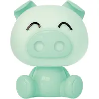 Luxus Europe - Nachtlampe Kinderzimmer Piggy Mintgrün - Draadloos LED Nachtlampje Kinderen - USB-C Oplaadbaar