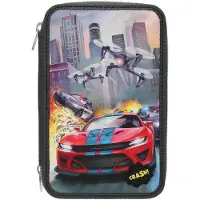 Dino World - Triple Pencil Case With LED Drone (0413981)
