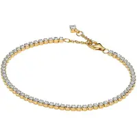 Pandora 563927C01 Tennisarmband für Damen Goldfarben Zirkonia