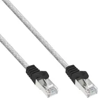 InLine Patchkabel, SF/UTP, Cat.5e, transparent, 25m, 25 m, Cat5e, SF/UTP (S-FTP), Transparent