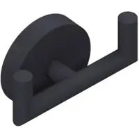 Giese Gifix Uno Doppelhaken 33048-14 mit 2 Haken, schwarz matt