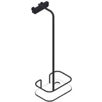 Giese VIPA Duschkorb 30950-14 abnehmbar, zum Einhängen, schwarz matt Schichtstoff (HPL) weiss
