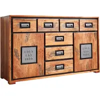 Massivart Sideboard Akazie Altholz massiv montiert - 150 cm - NARVIK