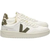 Veja V-90 Sneaker für Damen und Herren in der Farbe Weiß Kaki, Schuhgröße 40