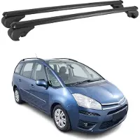 Omac Dachträger Grundtäger für Citroen C4 Picasso 2006-2013 75kg Alu Schwarz 2 tlg
