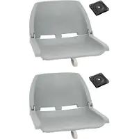 Syfax 4-tlg. Bootssitz-Set Klappbar Grau