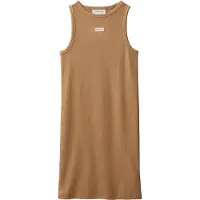Calvin Klein Jeans Sommerkleid LVCKSJH07G Hellbraun Slim Fit