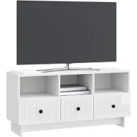 vidaXL TV-Schränk Hochglanz Weiß 102 x 34,5 x 50 cm Holzwerkstoff