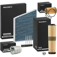 RIDEX Inspektionspaket Filterset passend für MERCEDES-BENZ E-Klasse Limousine (W211) E-Klasse T-modell (S211)