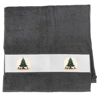 Hellweg Druckerei Huuraa Handtuch Weihnachtsbaum Tannenbaum 50x100cm Graphite Baumwolle Handtuch Geschenkidee