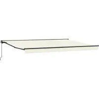 vidaXL Manuell einziehbare Markise Creme 5 x 3,5 m