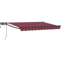 vidaXL Manuelle Gelenkarmmarkise mit LEDs 2,5 x 2 m