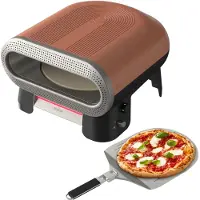 Tefal Pizzaofen "Pizza Pronto", braun (orange), B:45cm H:30cm T:50cm, Pizzaöfen, 4 Temperaturstufen (250–400C), automatischer Drehstein, Pizzaschieber, Pizzaofen