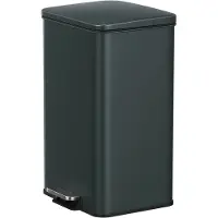 Songmics Mülleimer Küche, 40 Liter Abfalleimer, Tretmülleimer mit Deckel LTBB35540G02