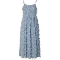 Selected Damen Kleider Slfmyline Regular Midi Strap Dress - Lichtblauw - Größe 42