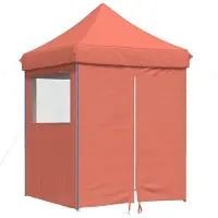 vidaXL Partyzelt 200 x 200 x 306 cm Terrakotta Oxford-Stoff
