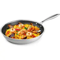 Bratmaxx Edelstahl-Pfanne 28cm silber 1-lagig