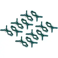Windhager Rankhilfe "Pflanzenclips Fix zum befestigen von Ästen, Pflanzklammern 12 Stk." Pflanzenhalter 7,5 x 5 cm, grün
