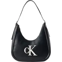 Calvin Klein Handtasche Bold Ck Crescent LV04F3427G Schwarz