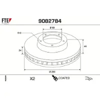 FTE Bremsscheibe COATED RANGE FTE 9082784