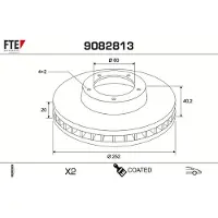 FTE Bremsscheibe COATED RANGE FTE 9082813
