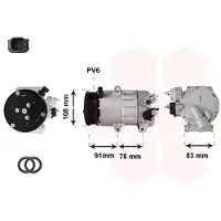 VAN WEZEL Kompressor, Klimaanlage 1800K621