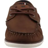 Mustang Herren Mokassin Slipper mit sportlicher Laufsohle 26M0051002, Größe:44 EU, Farbe:Braun