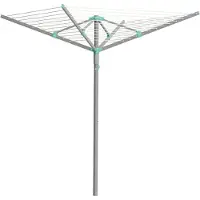 Songmics Wäschespinne, 45 m Wäscheleine, für 4 Waschladungen LLRB35306EZ01