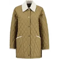 Barbour Jacke Damen Icons Modern Liddesdale Quilted Jacket Sand Dress Pearl-14