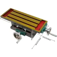 StarTech.com Frästisch - 2-achsiger XY-Kreuztisch - Gusseisen - Verfahrweg X 27 cm, Y 12,5 cm - Größe 57×36×10 cm - Für Fräs- und Bohrmaschine