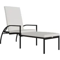 Furnicato Sonnenliege Mit Fußhocker Pe-rattan Braun