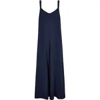 Apricot Jumpsuit "Jumpsuit aus strukturierter Baumwolle", Damen, Gr. XS (34), N-Gr, blau (navy), gewebt, Obermaterial: 100% Baumwolle CO., uni, Knöchellang, Overalls Jumpsuit, mit weitem Bein