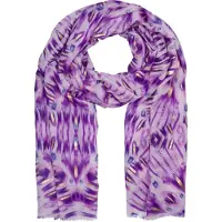 StyleBREAKER Schal "Schal Batik Muster Metallic Streifen" 1 Stk.