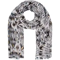 StyleBREAKER Schal "Schal Batik Muster Metallic Streifen" 1 Stk.